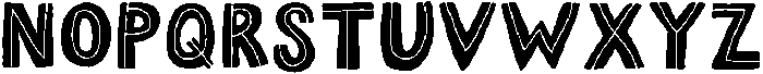 Tiny Words Inline otf (400) Font UPPERCASE