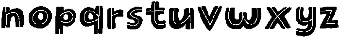 Tiny Words Inline otf (400) Font LOWERCASE