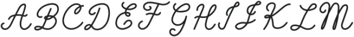 Tis De Roll Regular otf (400) Font UPPERCASE