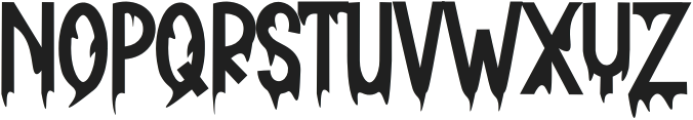 Title Horror Regular otf (400) Font UPPERCASE