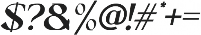 Tittowest Italic otf (400) Font OTHER CHARS