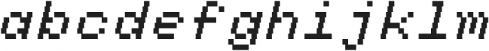tickerbit mono italic otf (400) Font LOWERCASE