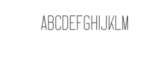 Timburns-Thin.ttf Font UPPERCASE