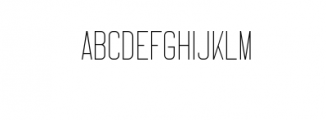 Timburns-Thin.ttf Font LOWERCASE