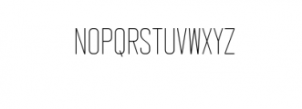 Timburns-Thin.ttf Font LOWERCASE