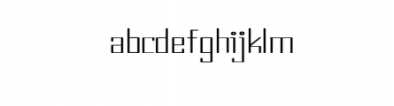 Timer Carve.otf Font LOWERCASE