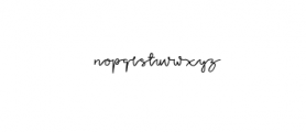 Tinta Signature Typeface Font LOWERCASE