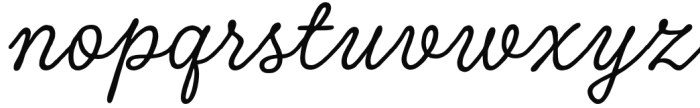 Tierra Script Regular Font LOWERCASE