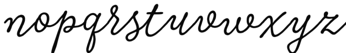 Tierra Script Salt Font LOWERCASE