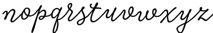 Tierra Script Swalt Font LOWERCASE