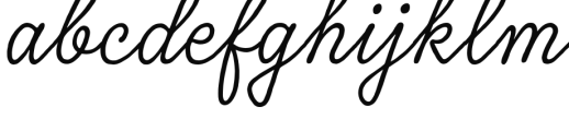 Tierra Script Swash Font LOWERCASE