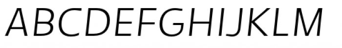 Tikal Sans Book Italic Font UPPERCASE