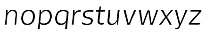 Tikal Sans Book Italic Font LOWERCASE