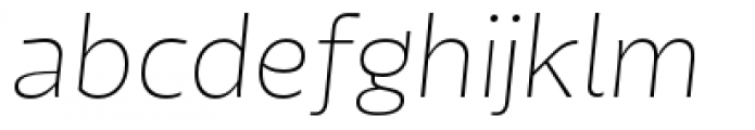 Tikal Sans Extra Light Italic Font LOWERCASE
