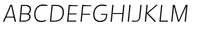 Tikal Sans Light Italic Font UPPERCASE