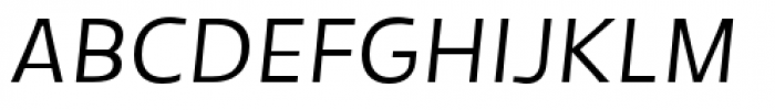 Tikal Sans Medium Italic Font UPPERCASE