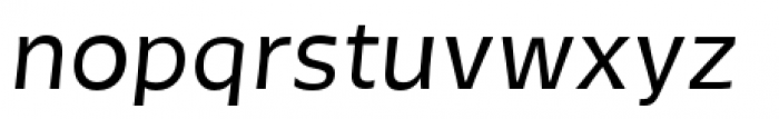 Tikal Sans Semi Bold Italic Font LOWERCASE
