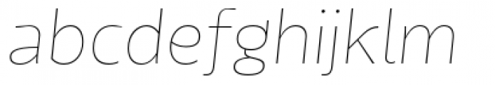 Tikal Sans Thin Italic Font LOWERCASE