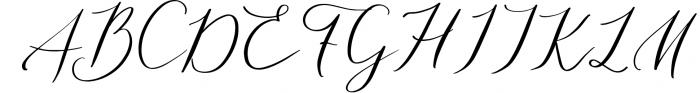Tiara / modern calligraphy script Font UPPERCASE