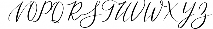 Tiara / modern calligraphy script Font UPPERCASE