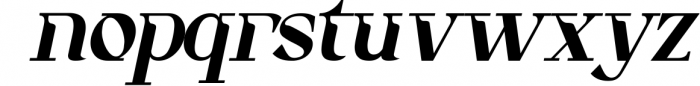 Tittowest Futuristic Serif Display 1 Font LOWERCASE