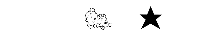 *TINTIN* Font OTHER CHARS