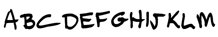 TickyRic Font LOWERCASE