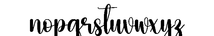 Tidelines Font LOWERCASE