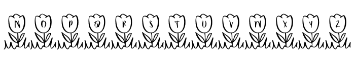 Tidy*Tulips Font UPPERCASE