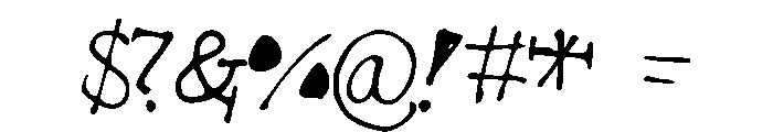 TieofftheEnds Font OTHER CHARS