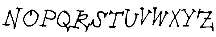 TieofftheEnds Font UPPERCASE