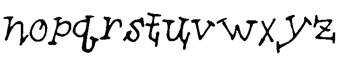 TieofftheEnds Font LOWERCASE