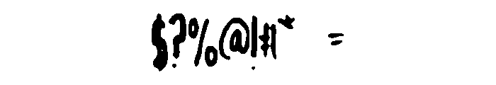 TightScript Font OTHER CHARS