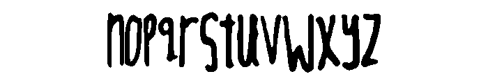 TightScript Font LOWERCASE