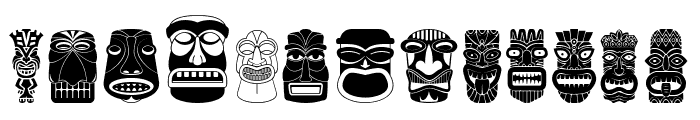 Tiki Idols Font UPPERCASE