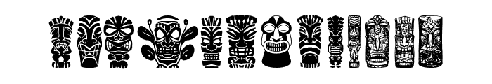 Tiki Idols Font LOWERCASE