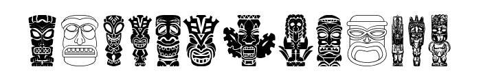 Tiki Idols Font LOWERCASE
