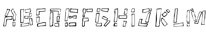 Tikitype Regular Font UPPERCASE