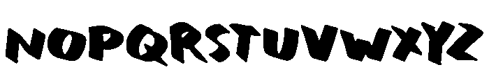 Tilt Pen X Font UPPERCASE