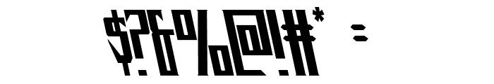 Timberwolf Leftalic Font OTHER CHARS
