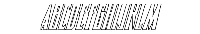 Timberwolf Shadow Italic Font LOWERCASE