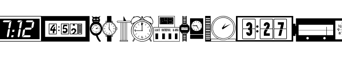 Time Pieces JL Font UPPERCASE