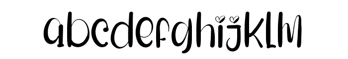 TimeToValentineRegular Font LOWERCASE