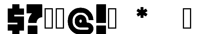 TimeWarp Font OTHER CHARS