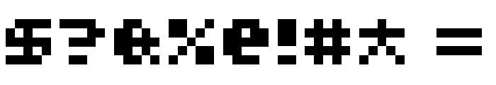Tiny and Chunky Regular Font OTHER CHARS