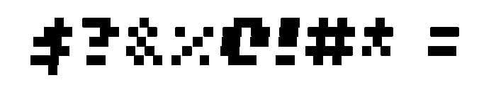 Tiny5 Duo Italic Font OTHER CHARS
