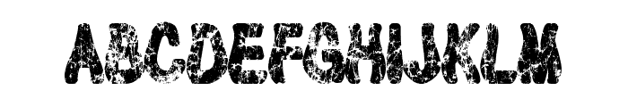 Tioem-Black-Distressed Font UPPERCASE