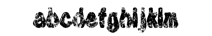 Tioem-Black-Distressed Font LOWERCASE