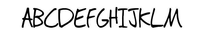 Tioem-Handwritten Font UPPERCASE