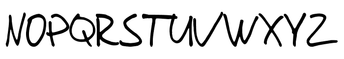 Tioem-Handwritten Font UPPERCASE
